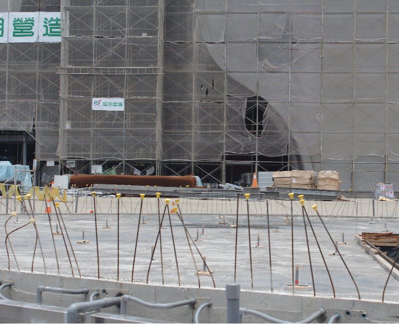 保麗龍公共工程-大都會歌劇院高密度保麗龍工程，灌漿完成
